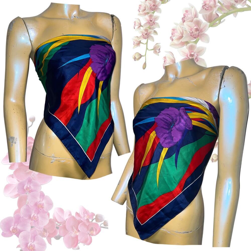 Vintage Abstract Scarf - Picture 2 of 11